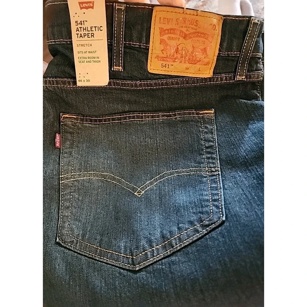 Levi's 541 Athletic Taper Jeans Stretch‎ Big & Tall 46X30 New NWT L100 Comfort